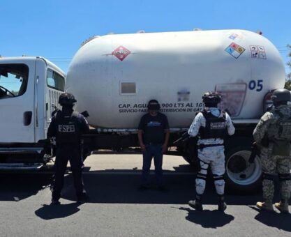 pipa con más de 11 mil litros de gas LP